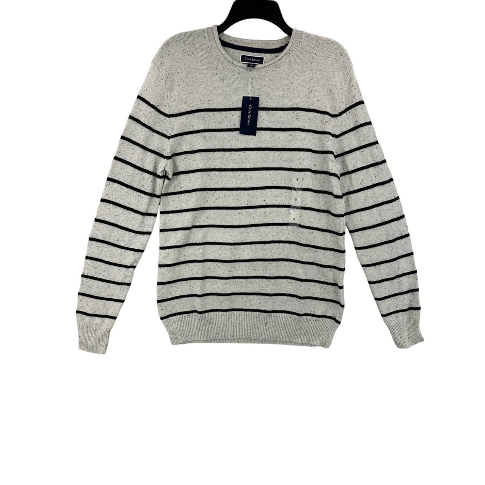 Club Room, Men’s Gregor Striped Sweater, Size Small
